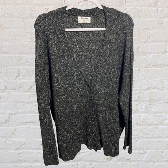 Old Navy Cardigan XXL Black with Buttons - Picture 1 of 1